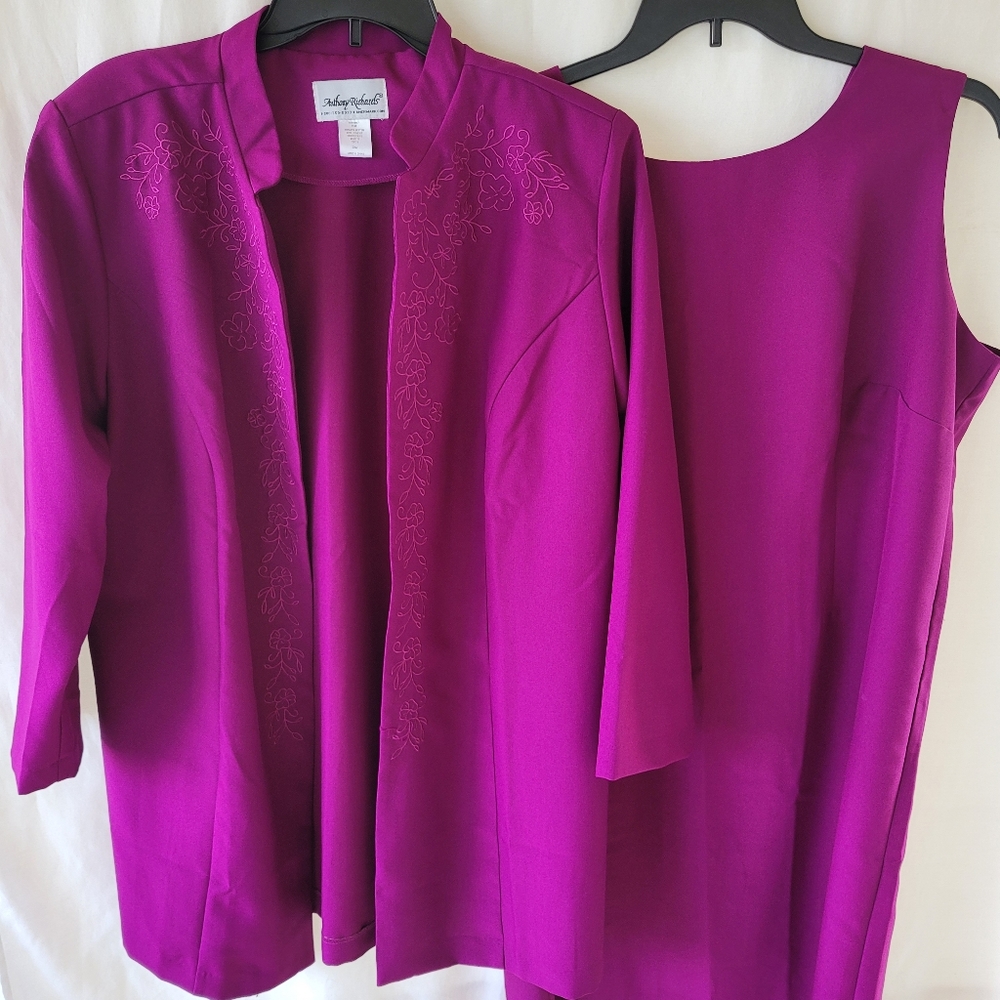 Anthony Richards Fuchsia dress and jacket